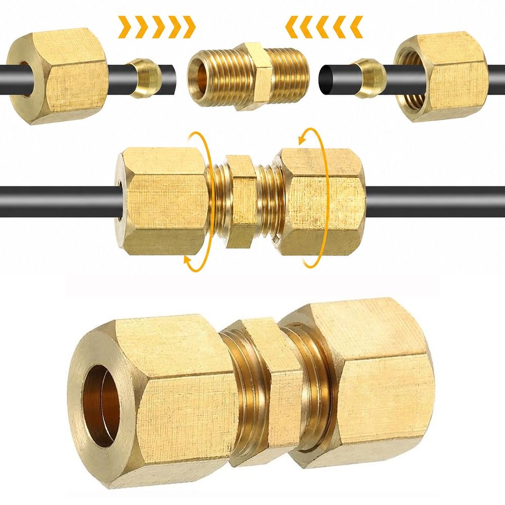 Brass Brass Compression Fittin - Compression Fitting Brass ulasan dan harga