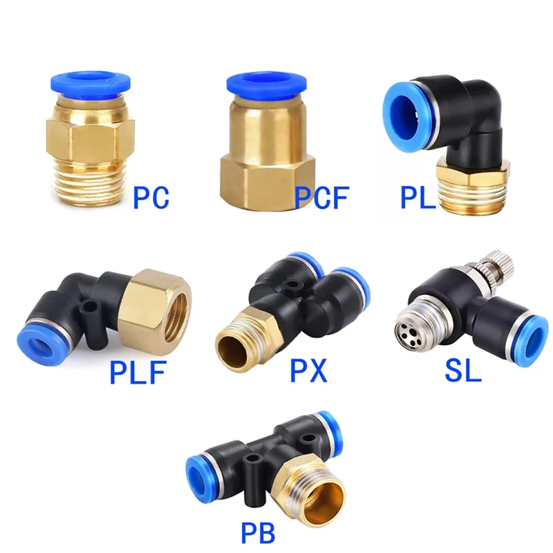 1PCS Pneumatic Quick Connector - Compression Fitting Brass ulasan dan harga