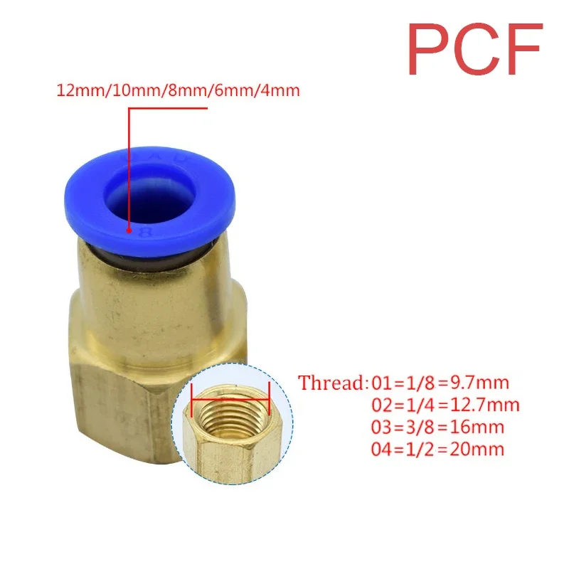 1PCS Pneumatic Quick Connector - Compression Fitting Brass ulasan dan harga