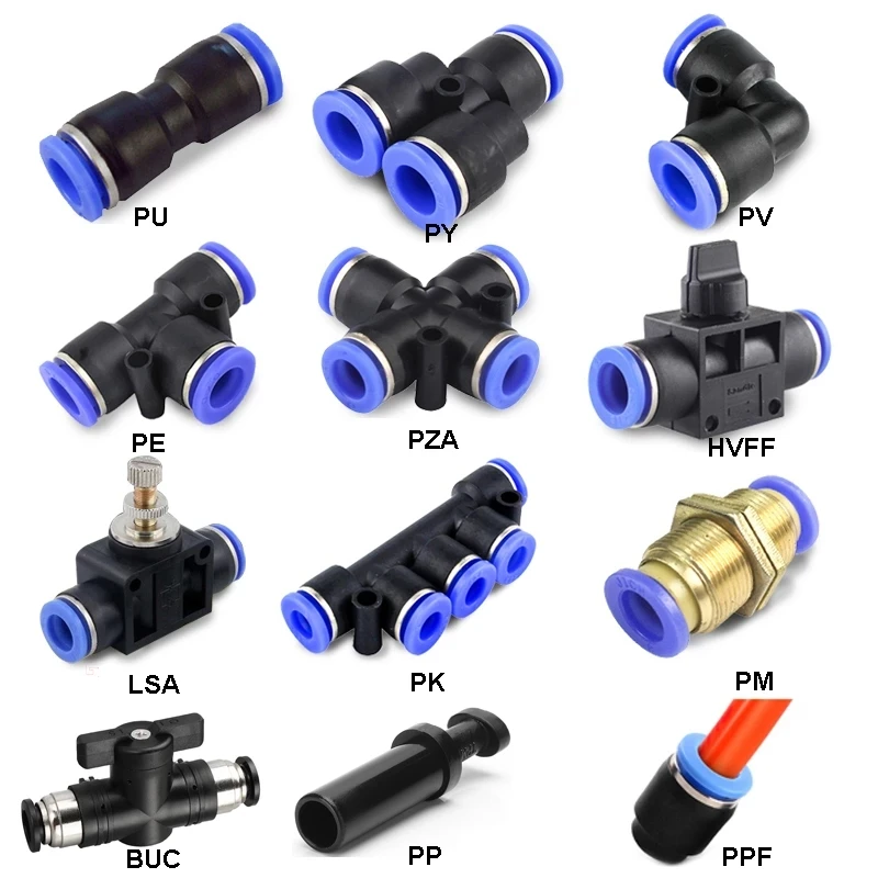 Pneumatic Fitting Fittings Qui - Compression Fitting Brass ulasan dan harga