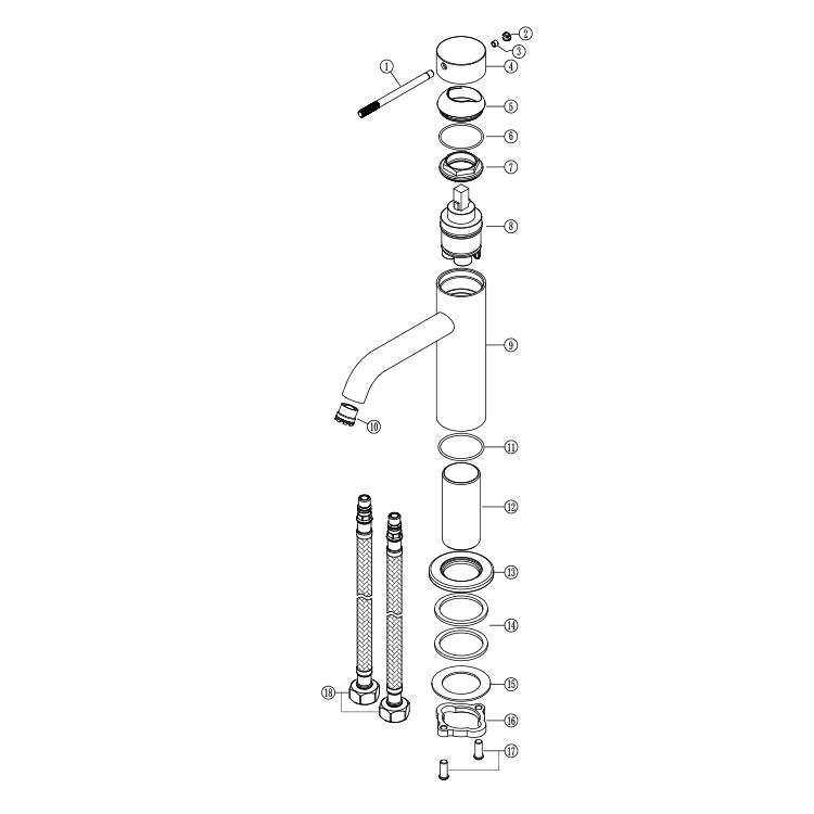 New Design Ceramic Cartridge B - Basin Mixer Cartridge ulasan dan harga